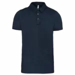 PS_K262_FRENCHNAVYHEATHER - Hidalgo-werbeartikel Herenpolo korte mouwen van jersey, french navy heather — productfoto 17