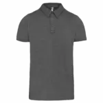 PS_K262_GREYHEATHER - Hidalgo-werbeartikel Herenpolo korte mouwen van jersey, grey heather — productfoto 20