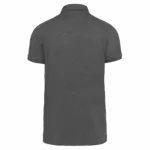 PS_K262-B_GREYHEATHER - Hidalgo-werbeartikel Herenpolo korte mouwen van jersey, grey heather — productfoto 21