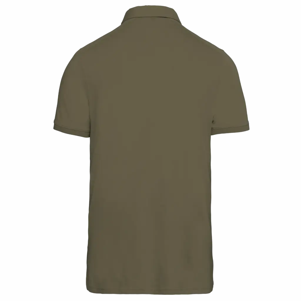 PS_K262-B_LIGHTKHAKI - Hidalgo-werbeartikel Herenpolo korte mouwen van jersey, light khaki — productfoto 24