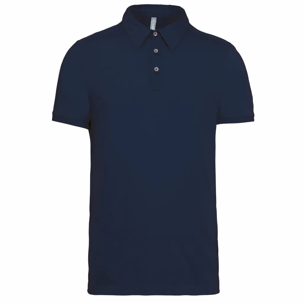 PS_K262_NAVY - Hidalgo-werbeartikel Herenpolo korte mouwen van jersey, navy — productfoto 29