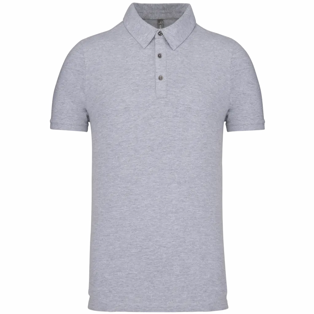 PS_K262_OXFORDGREY - Hidalgo-werbeartikel Herenpolo korte mouwen van jersey, oxford grey — productfoto 32