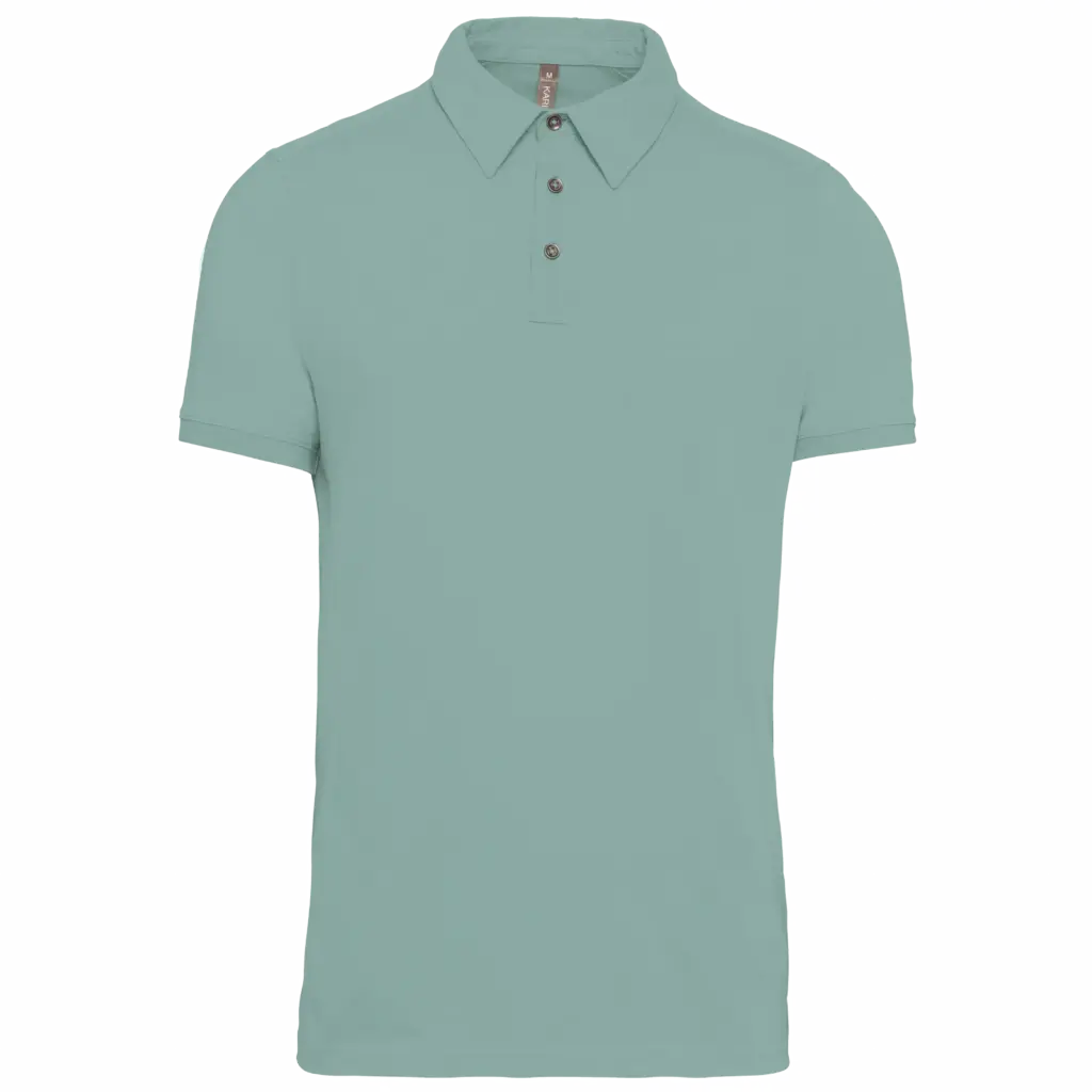 PS_K262_SAGE - Hidalgo-werbeartikel Herenpolo korte mouwen van jersey, sage — productfoto 38