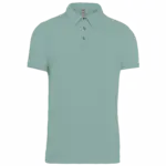 PS_K262_SAGE - Hidalgo-werbeartikel Herenpolo korte mouwen van jersey, sage — productfoto 38