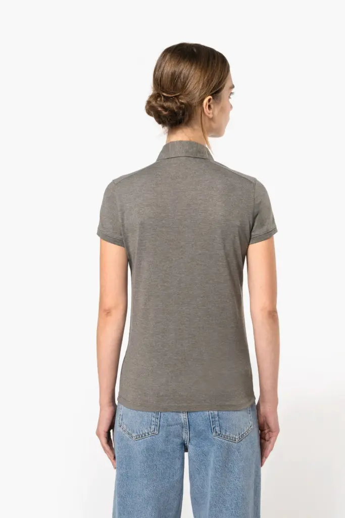Damespolo korte mouwen van jersey — productfoto 1