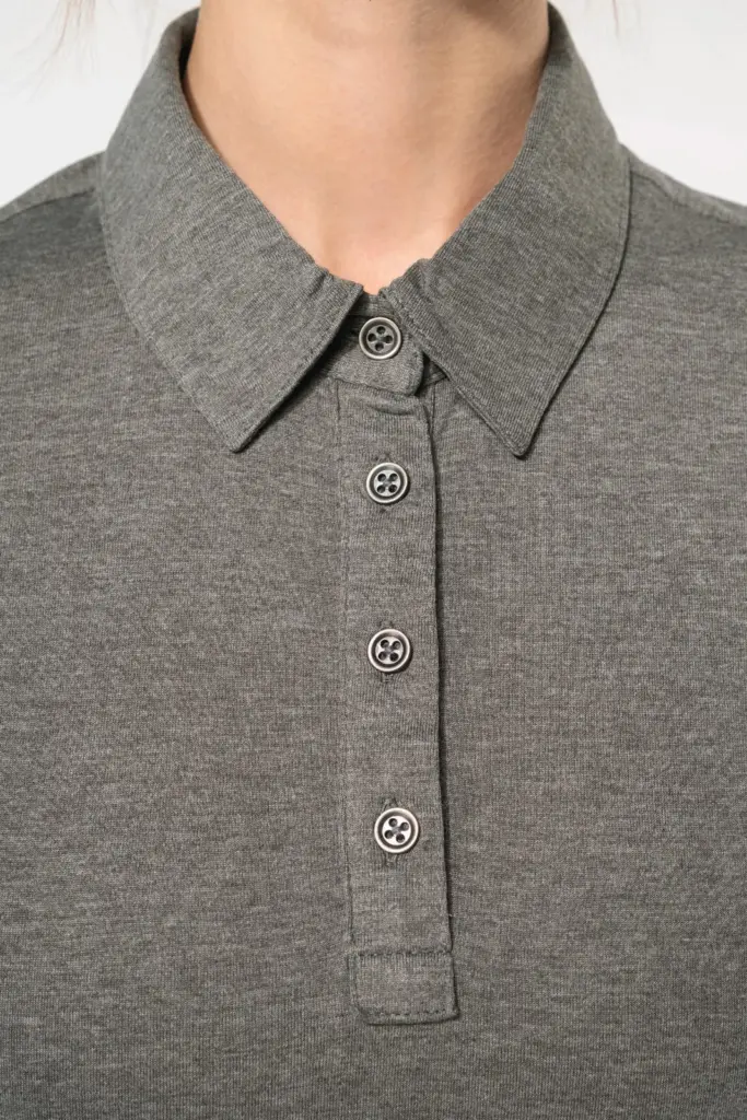 Damespolo korte mouwen van jersey — productfoto 2