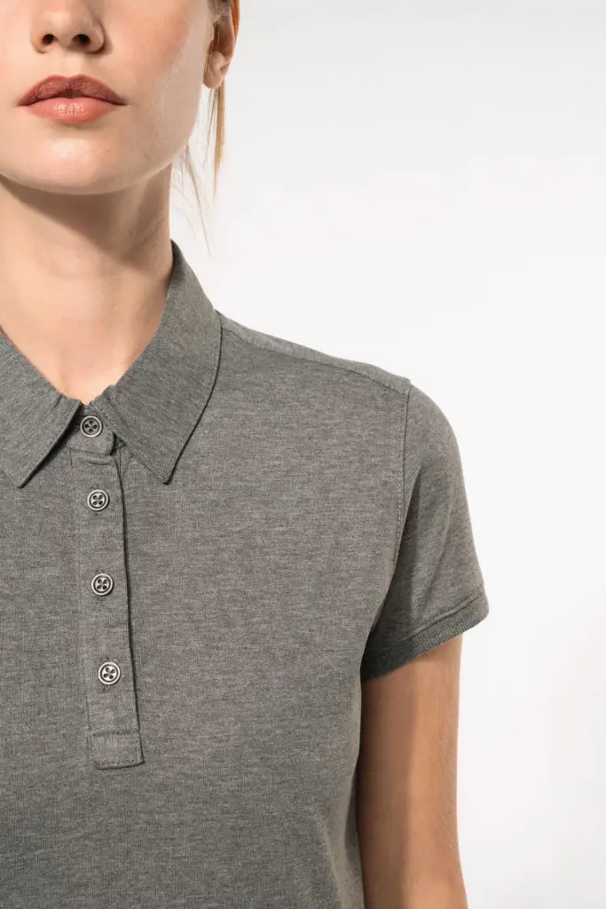 Damespolo korte mouwen van jersey — productfoto 3