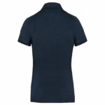 Damespolo korte mouwen van jersey, french navy heather — productfoto 9