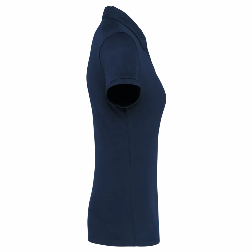 Damespolo korte mouwen van jersey, navy — productfoto 19