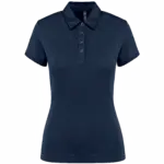 Damespolo korte mouwen van jersey, navy — productfoto 20