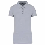 Damespolo korte mouwen van jersey, oxford grey — productfoto 23