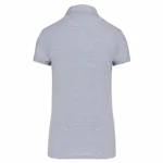 Damespolo korte mouwen van jersey, oxford grey — productfoto 24