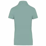 Damespolo korte mouwen van jersey, sage — productfoto 30