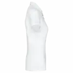 Damespolo korte mouwen van jersey, white — productfoto 34