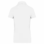 Damespolo korte mouwen van jersey, white — productfoto 36