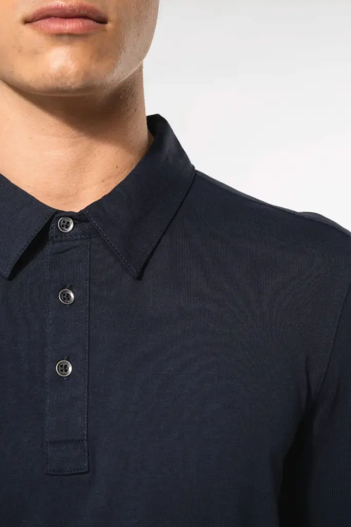 K264-8_2026 - Hidalgo-werbeartikel Herenpolo lange mouwen van jersey — productfoto 5