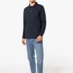 K264_2026 - Hidalgo-werbeartikel Herenpolo lange mouwen van jersey — productfoto 7