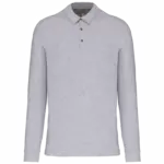 PS_K264_OXFORDGREY - Hidalgo-werbeartikel Herenpolo lange mouwen van jersey, oxford grey — productfoto 24