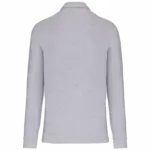 PS_K264-B_OXFORDGREY - Hidalgo-werbeartikel Herenpolo lange mouwen van jersey, oxford grey — productfoto 25