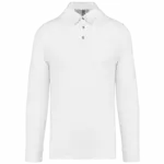 PS_K264_WHITE - Hidalgo-werbeartikel Herenpolo lange mouwen van jersey, white — productfoto 27