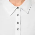 Damespolo lange mouwen van jersey — productfoto 3