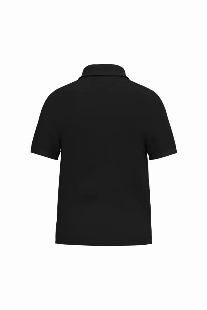 Kinderpolo met korte mouwen, black — productfoto 16