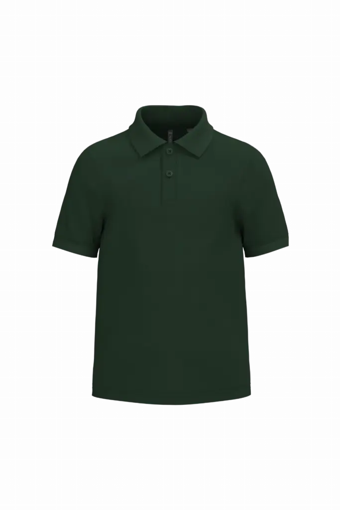 Kinderpolo met korte mouwen, forest green — productfoto 18