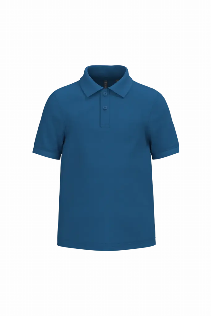 Kinderpolo met korte mouwen, light royal blue — productfoto 21