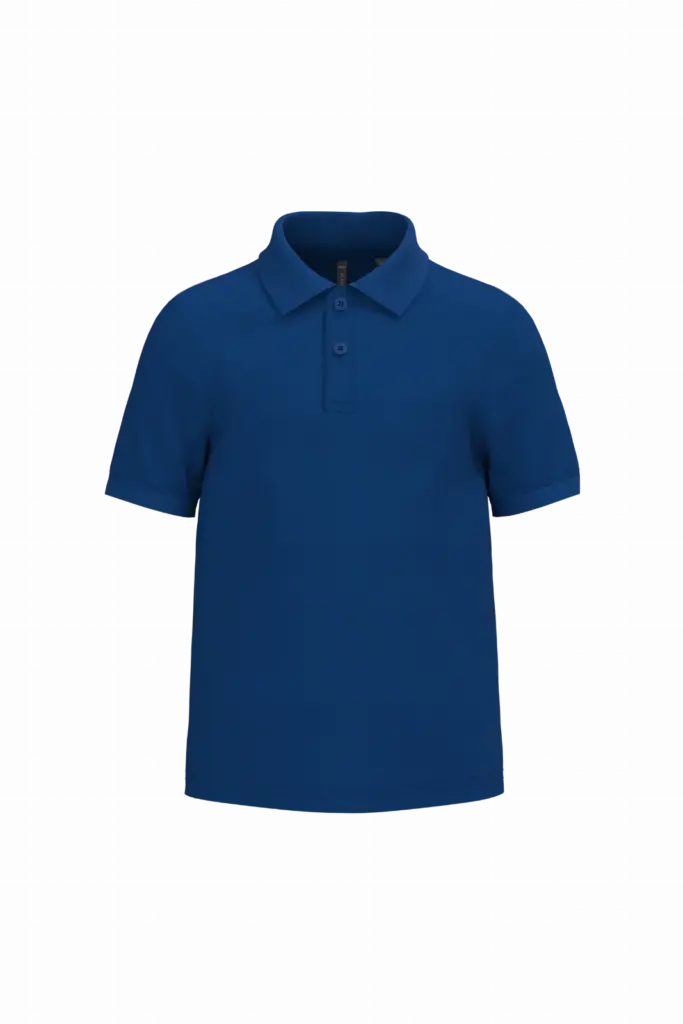 Kinderpolo met korte mouwen, royal blue — productfoto 33