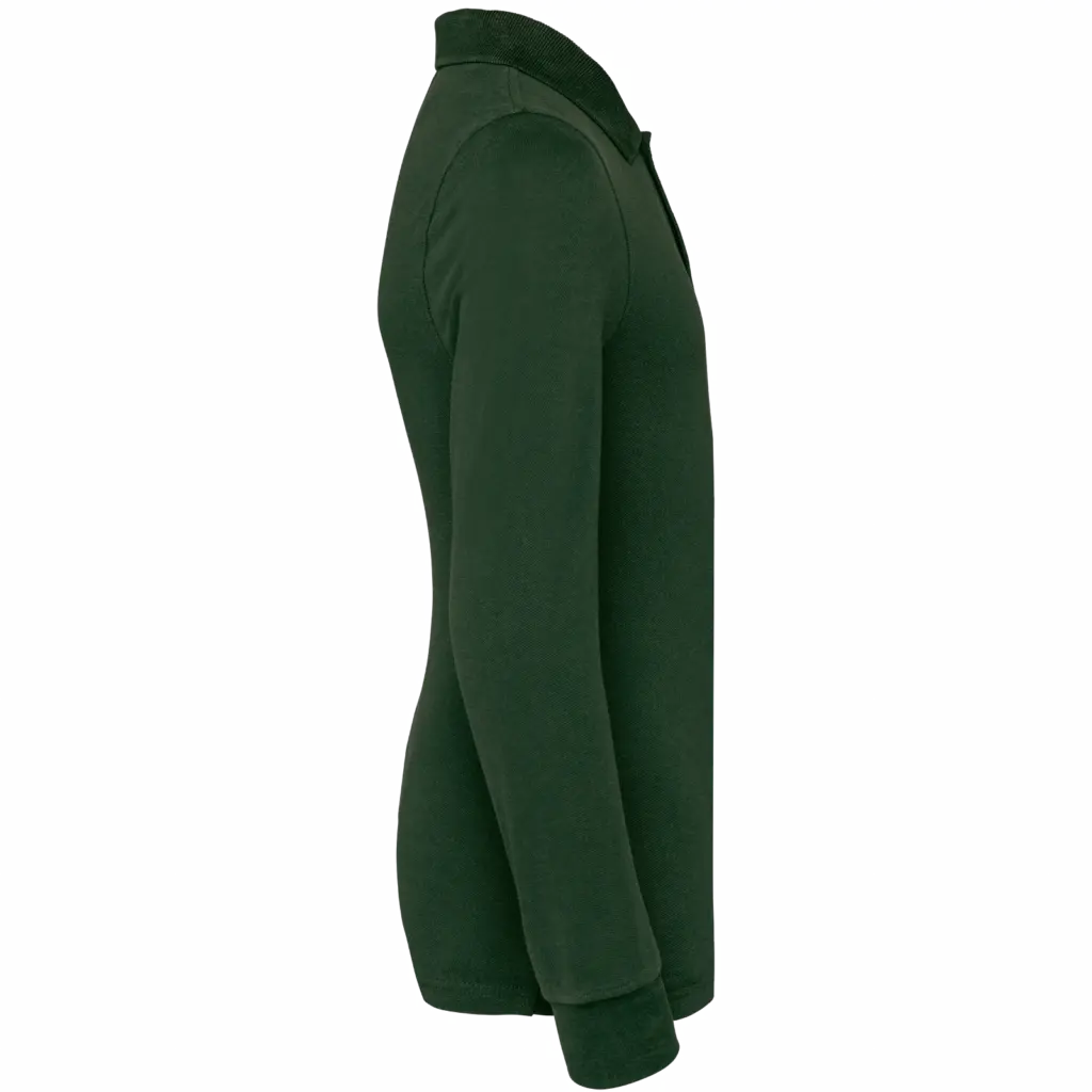 Kinderpolo lange mouwen, forest green — productfoto 11