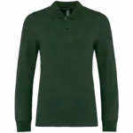 Kinderpolo lange mouwen, forest green — productfoto 12