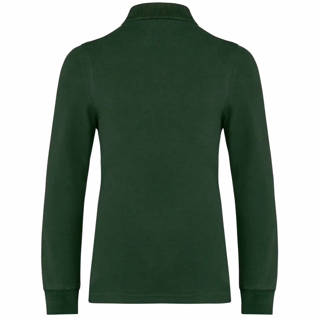 Kinderpolo lange mouwen, forest green — productfoto 13
