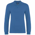 Kinderpolo lange mouwen, light royal blue — productfoto 15
