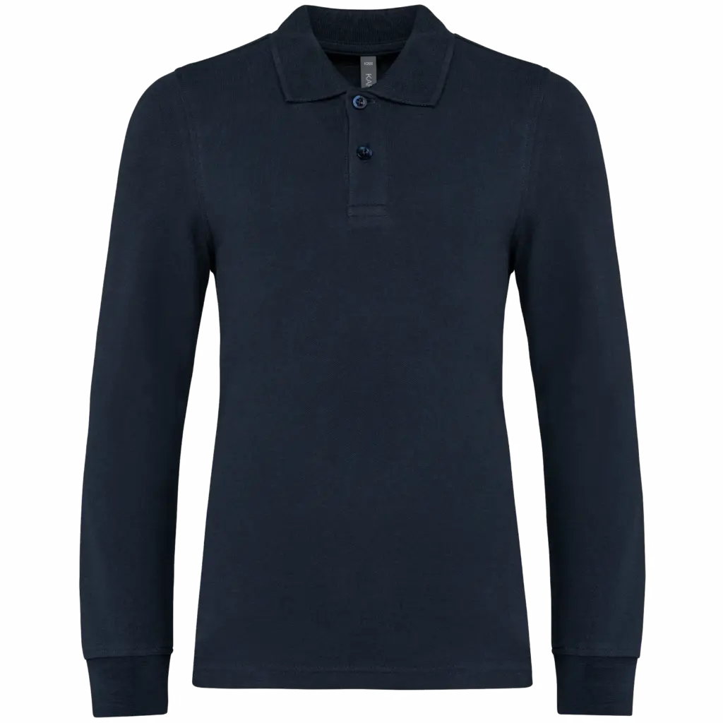 Kinderpolo lange mouwen, navy — productfoto 18