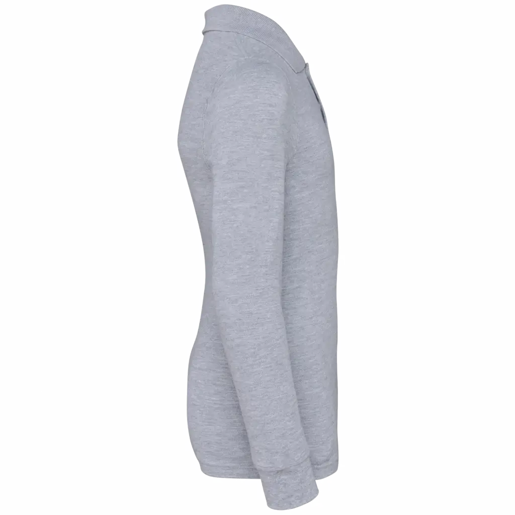 Kinderpolo lange mouwen, oxford grey — productfoto 20