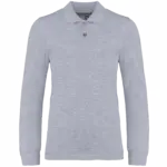 Kinderpolo lange mouwen, oxford grey — productfoto 21