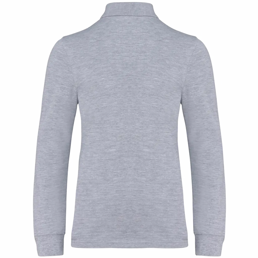 Kinderpolo lange mouwen, oxford grey — productfoto 22