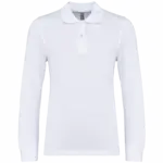 Kinderpolo lange mouwen, white — productfoto 27