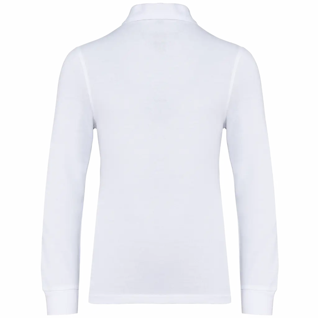 Kinderpolo lange mouwen, white — productfoto 28