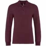 Kinderpolo lange mouwen, wine — productfoto 30