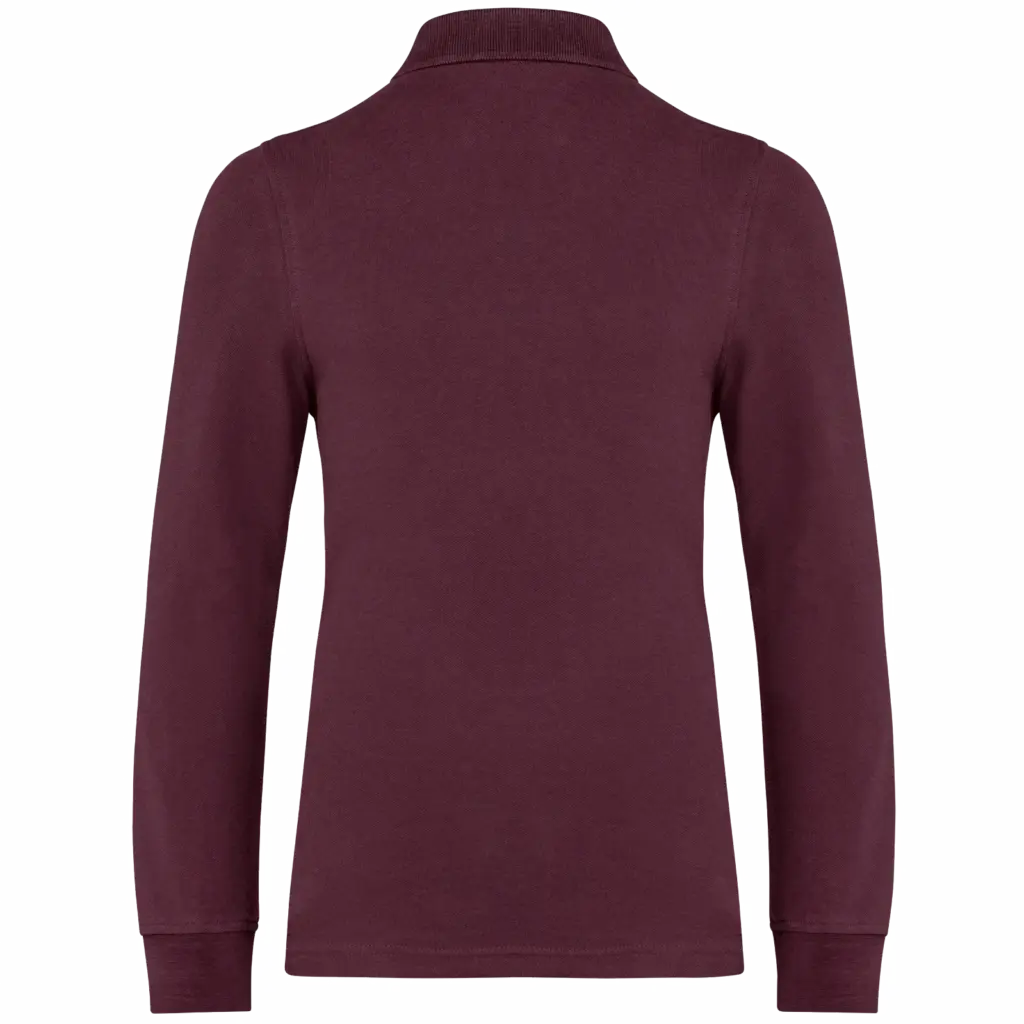 Kinderpolo lange mouwen, wine — productfoto 31