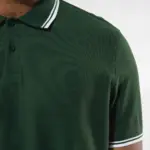 Herenpolo met korte mouwen en contrasterende bies — productfoto 4