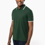 Herenpolo met korte mouwen en contrasterende bies — productfoto 6