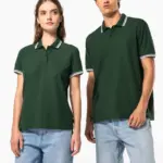 Herenpolo met korte mouwen en contrasterende bies — productfoto 9
