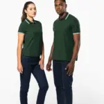 Herenpolo met korte mouwen en contrasterende bies — productfoto 12