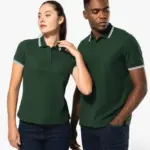 Herenpolo met korte mouwen en contrasterende bies — productfoto 14