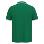 Herenpolo met korte mouwen en contrasterende bies, kelly green / white — productfoto 35