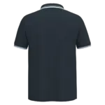Herenpolo met korte mouwen en contrasterende bies, navy / white — productfoto 41