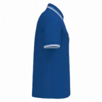 Herenpolo met korte mouwen en contrasterende bies, royal blue / white — productfoto 51