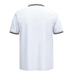 Herenpolo met korte mouwen en contrasterende bies, white / black — productfoto 56
